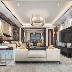 3D66 2019 Living room Chinese style C005 