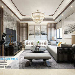 3D66 2019 Living room Chinese style C017 