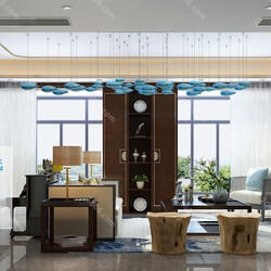 3D66 2019 Living room Chinese style C037 