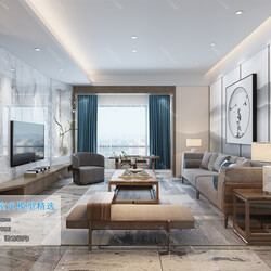 3D66 2019 Living room Chinese style C048 