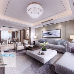 3D66 2019 Living room Chinese style C066 