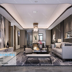 3D66 2019 Living room Chinese style C089 