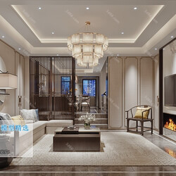3D66 2019 Living room Chinese style C100 