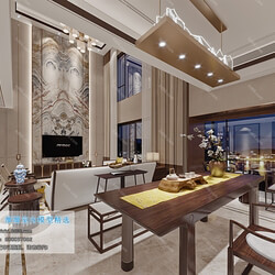 3D66 2019 Living room Chinese style C101 