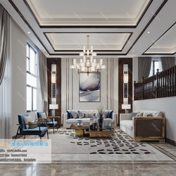 3D66 2019 Living room Chinese style C105 