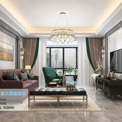 3D66 2019 Living room European style D005 