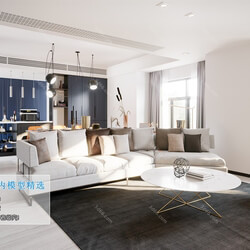 3D66 2019 Living room Mix style J003 