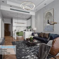 3D66 2019 Living room Mix style J012 