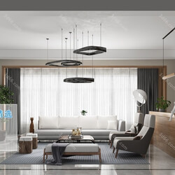 3D66 2019 Living room Modern style A001 