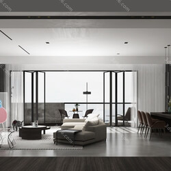 3D66 2019 Living room Modern style A002 