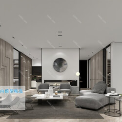 3D66 2019 Living room Modern style A006 