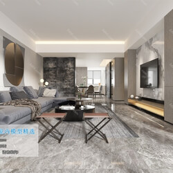 3D66 2019 Living room Modern style A007 