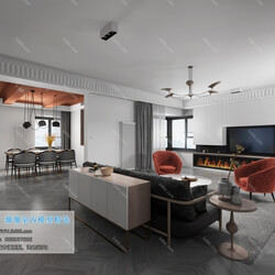 3D66 2019 Living room Modern style A008 