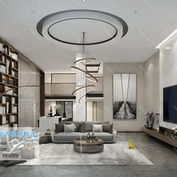 3D66 2019 Living room Modern style A009 
