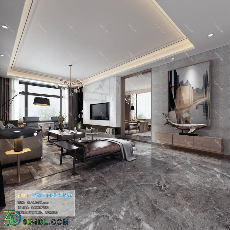 3D66 2019 Living room Modern style A013