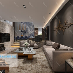 3D66 2019 Living room Modern style A015 