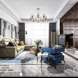 3D66 2019 Living room Modern style A023 