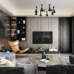 3D66 2019 Living room Modern style A026 