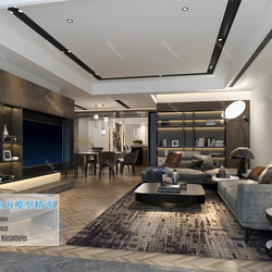 3D66 2019 Living room Modern style A027 