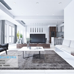 3D66 2019 Living room Modern style A028 