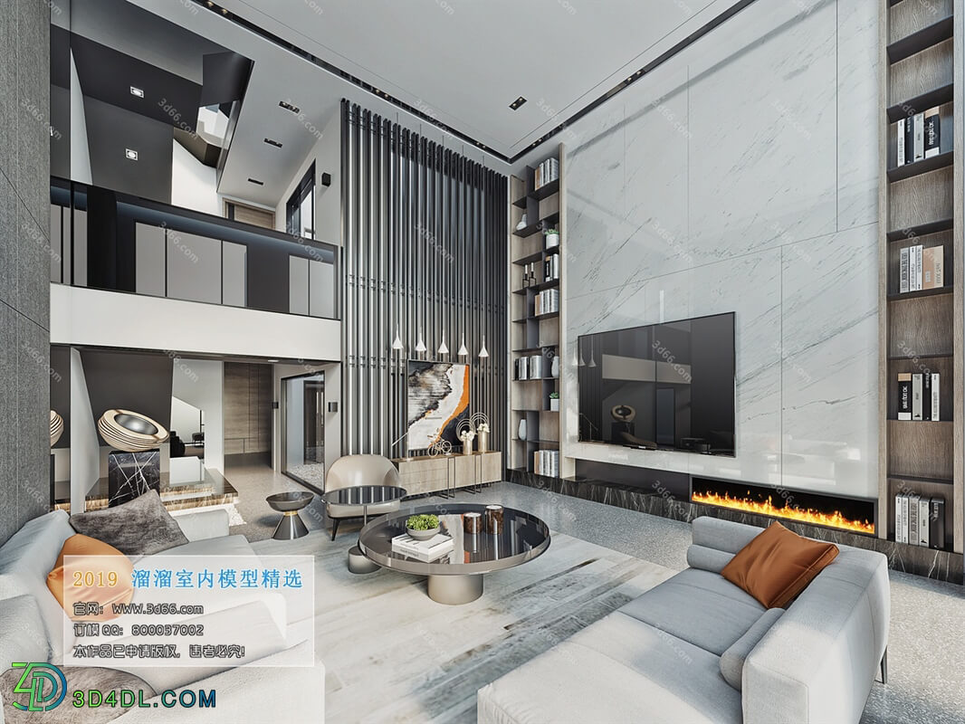 3D66 2019 Living room Modern style A034