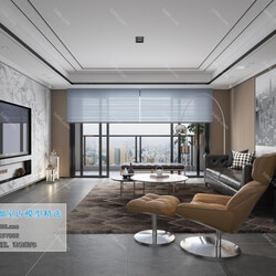 3D66 2019 Living room Modern style A036 