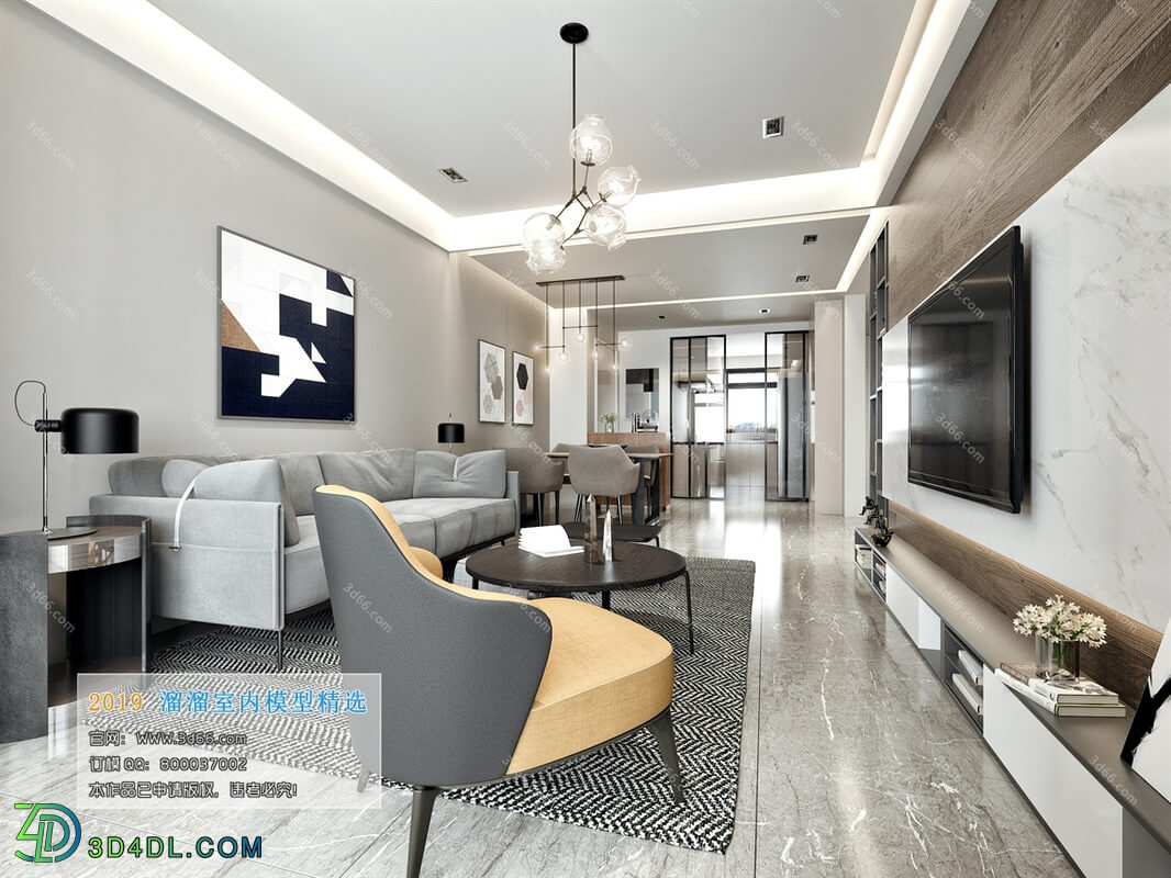 3D66 2019 Living room Modern style A038