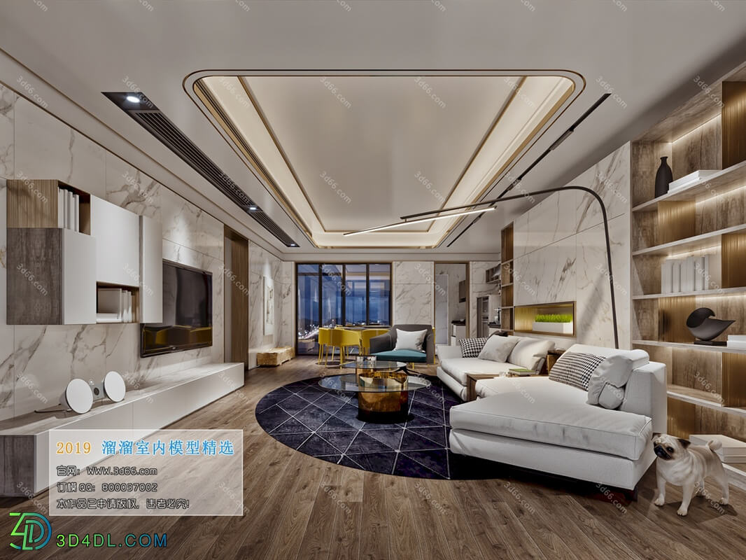 3D66 2019 Living room Modern style A041