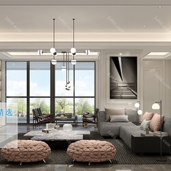 3D66 2019 Living room Modern style A044 