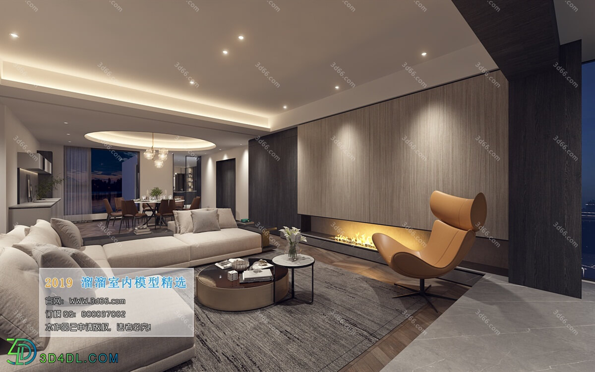 3D66 2019 Living room Modern style A049