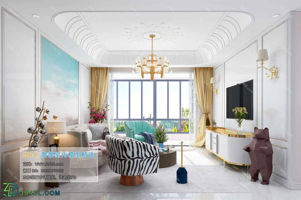 3D66 2019 Living room Modern style A051