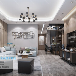 3D66 2019 Living room Modern style A057 