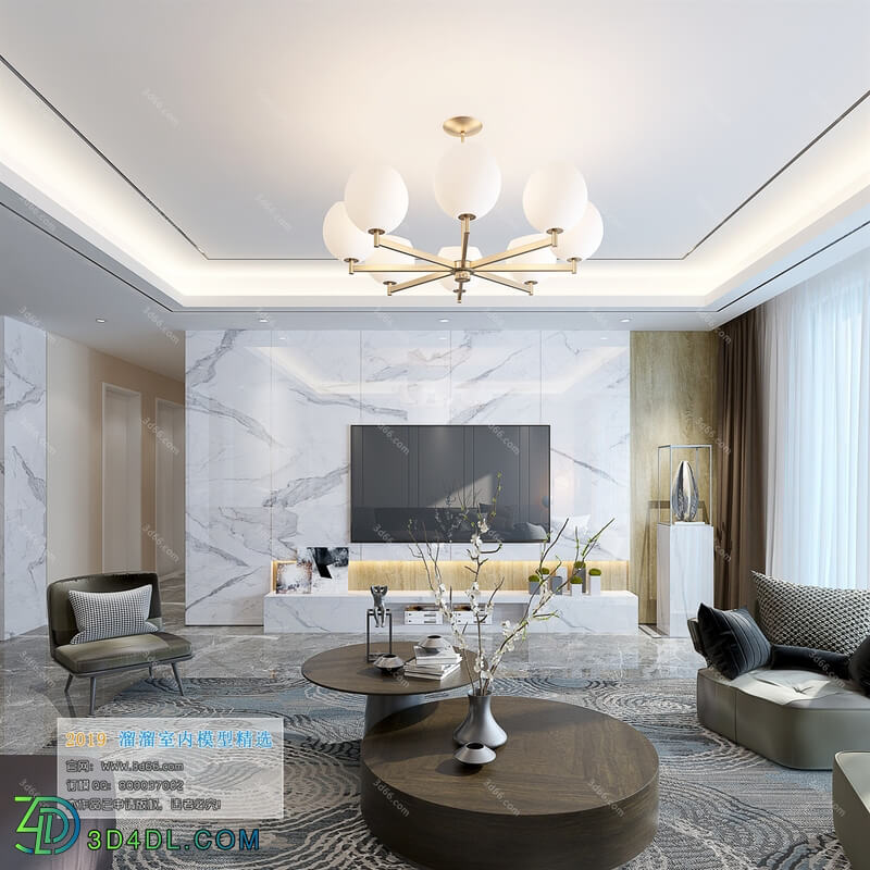 3D66 2019 Living room Modern style A062