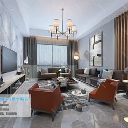 3D66 2019 Living room Modern style A063 