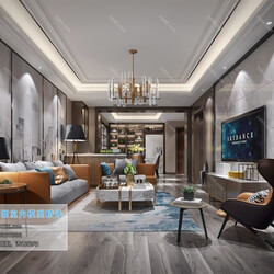 3D66 2019 Living room Modern style A068 