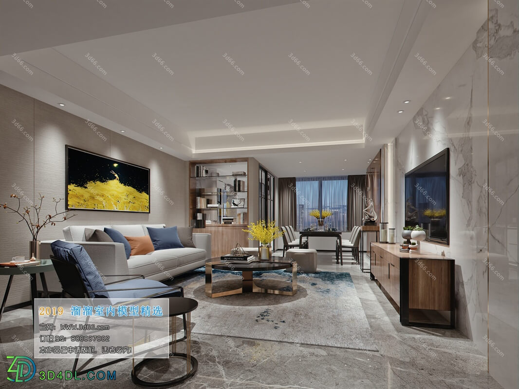3D66 2019 Living room Modern style A071
