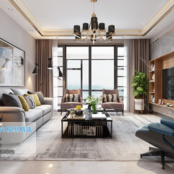 3D66 2019 Living room Modern style A076 