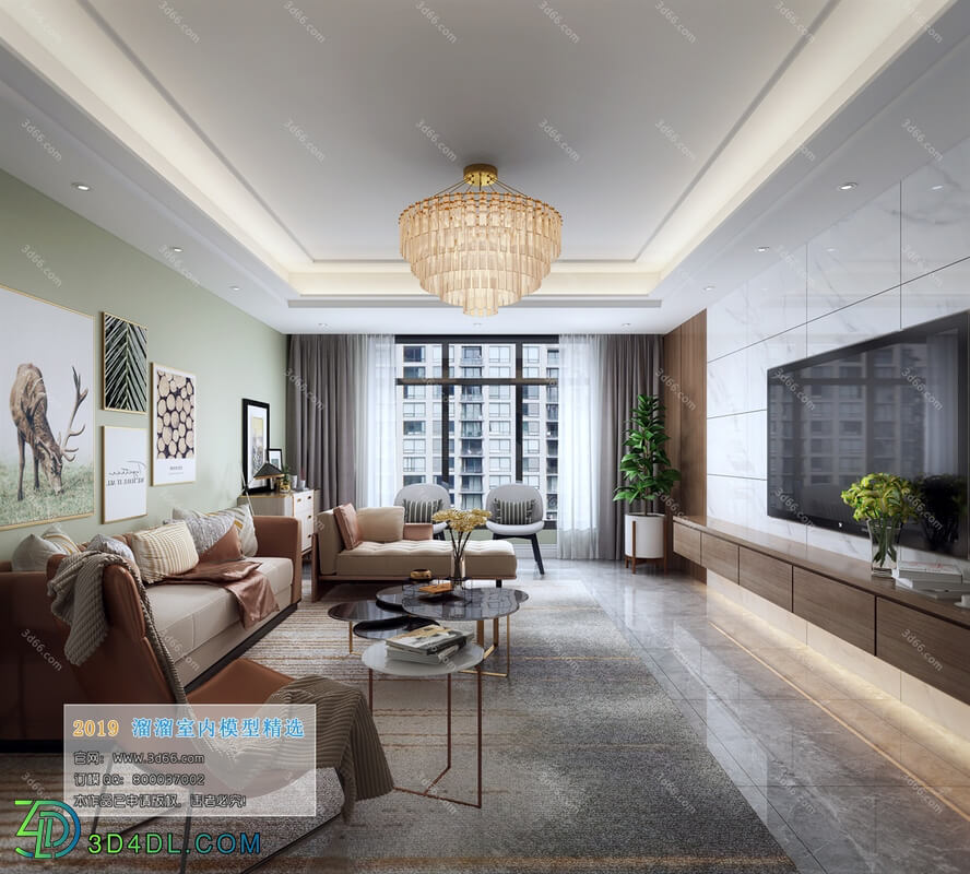 3D66 2019 Living room Modern style A082