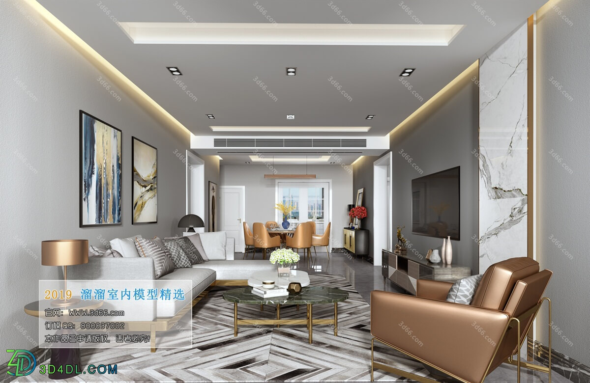 3D66 2019 Living room Modern style A085