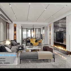 3D66 2019 Living room Modern style A090 