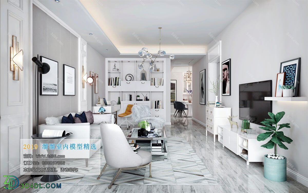 3D66 2019 Living room Modern style A095