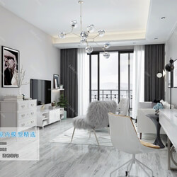 3D66 2019 Living room Modern style A096 