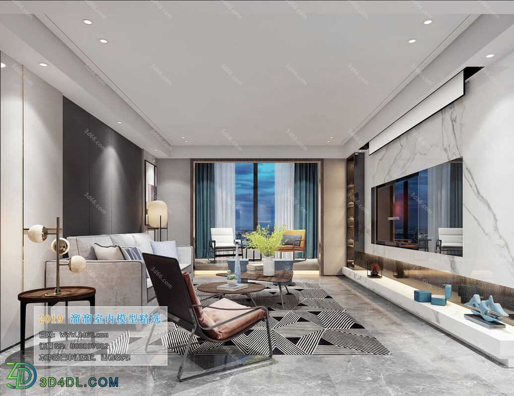 3D66 2019 Living room Modern style A098