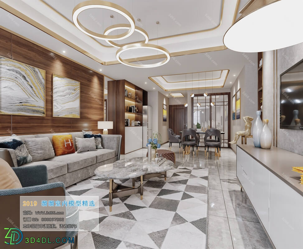 3D66 2019 Living room Modern style A116