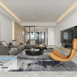 3D66 2019 Living room Modern style A131 