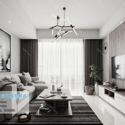 3D66 2019 Living room Modern style A153 
