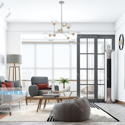 3D66 2019 Living room Nordic style M021 