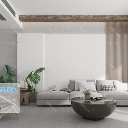 3D66 2019 Living room Nordic style M034 
