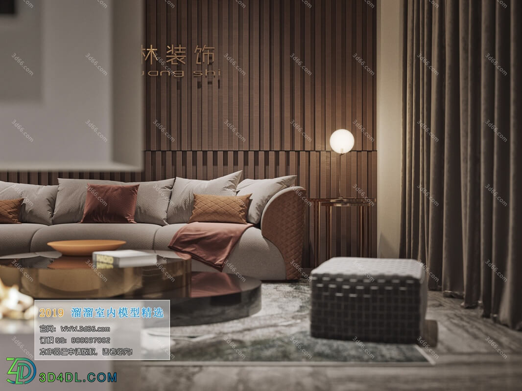 3D66 2019 Living room Postmodern style B016