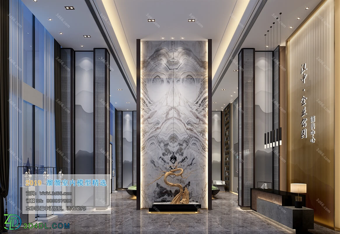 3D66 2019 Lobby Reception Chinese style C001